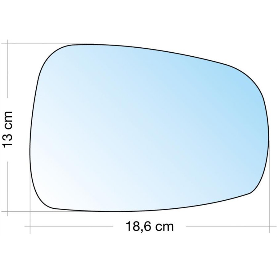 SPECCHIO C/PIASTRA DX CROM. ASF. TERM. CITROEN C8-FIAT ULYSSE-LANCIA PHEDRA-PEUGEOT 807 10˃
