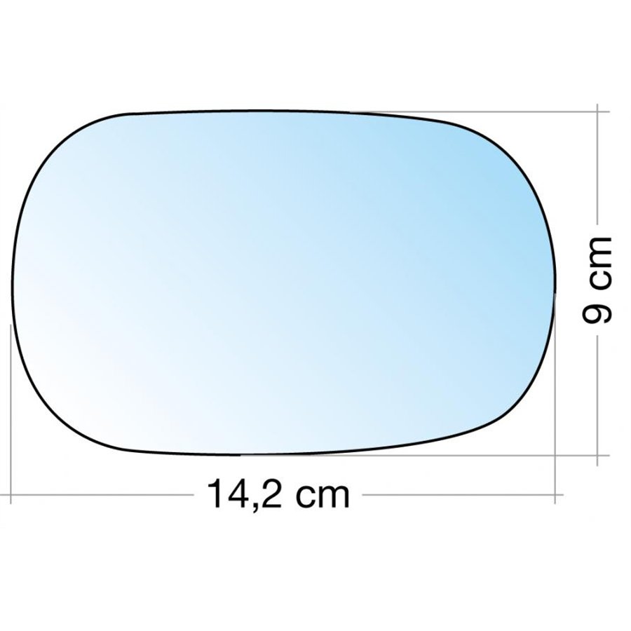 SPECCHIO C/PIASTRA SX-DX CROM. ASF. FORD KA 96˃08