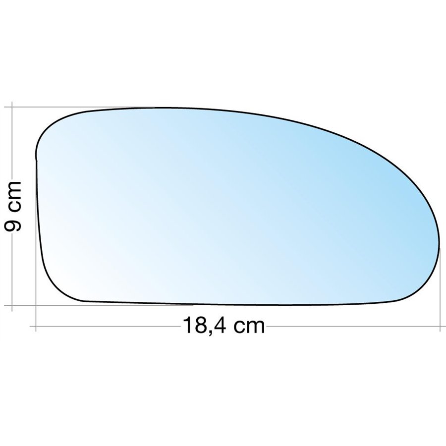 SPECCHIO C/PIASTRA DX CROM. CURVO TERM. FORD FOCUS ˃04