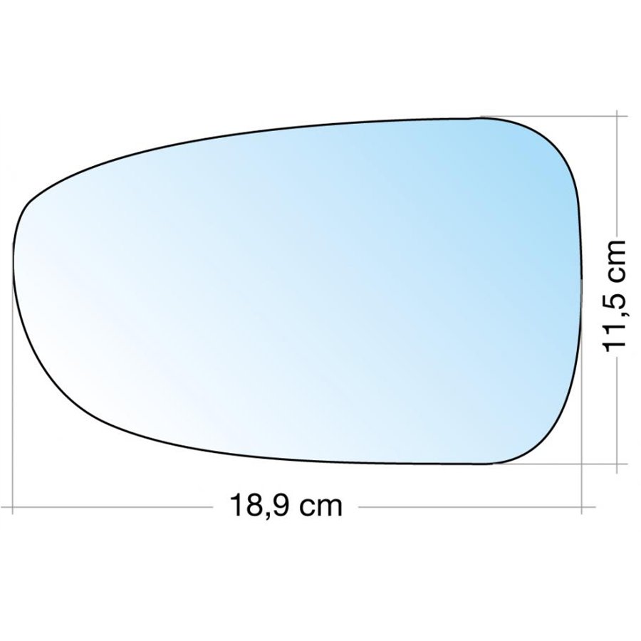 SPECCHIO C/PIASTRA SX CROM. ASF. TERM. FORD GALAXI 96˃05