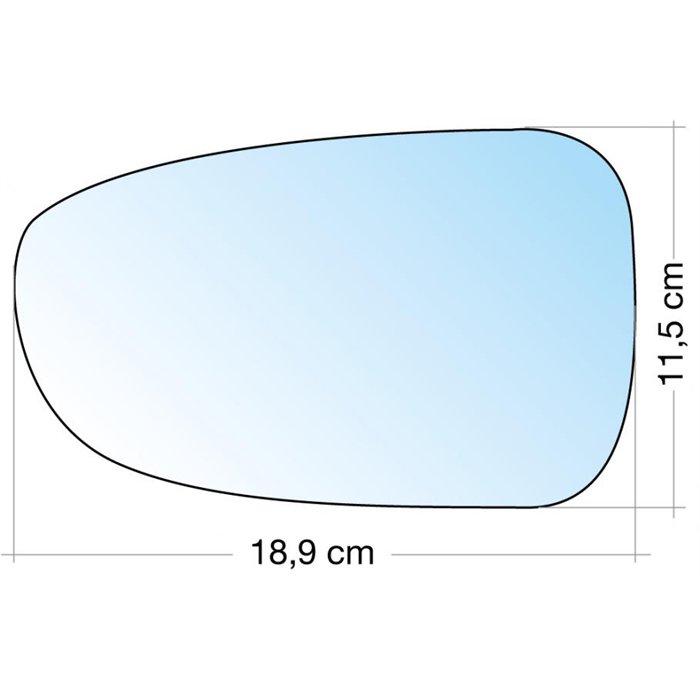 SPECCHIO C/PIASTRA SX CROM. ASF. TERM. FORD GALAXI 96˃05