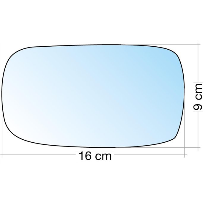 SPECCHIO C/PIASTRA SX CROM. CURVO FORD MONDEO 93˃95