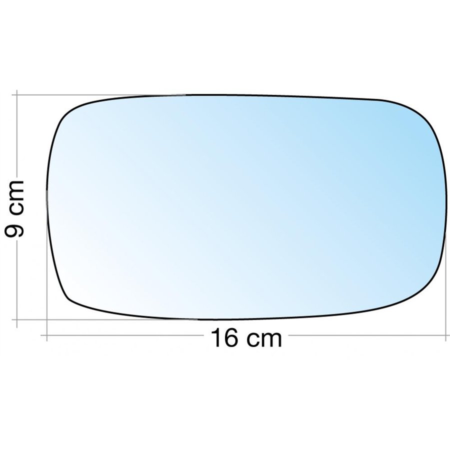 SPECCHIO C/PIASTRA DX CROM. CURVO TERM. FORD MONDEO 93˃95