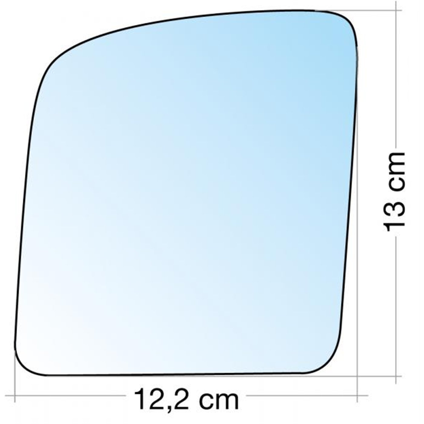 SPECCHIO C/PIASTRA SX CROM. ASF. TERM. FORD TRANSIT CONNECT 03˃