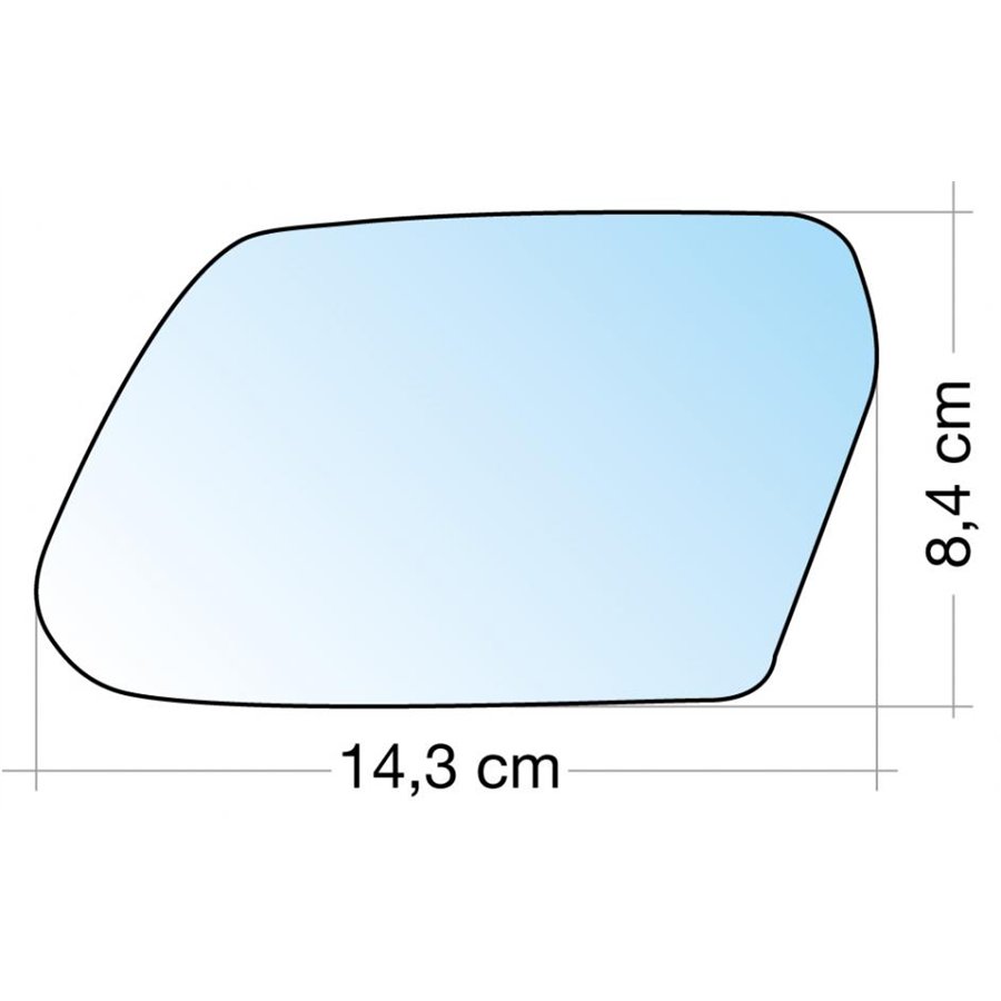 SPECCHIO C/PIASTRA SX CROM ASF FORD MONDEO 01˃04
