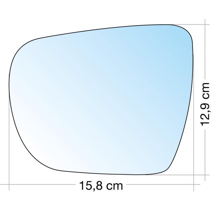SPECCHIO C/PIASTRA SX CROM. ASF. TERM. HYUNDAI IX35 10˃