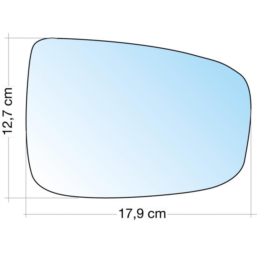 SPECCHIO C/PIASTRA DX CROM. ASF. HYUNDAI IX20 10˃