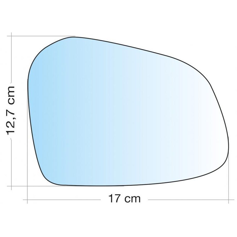 SPECCHIO C/PIASTRA DX CROM CURVO HYUNDAI I10 13˃20