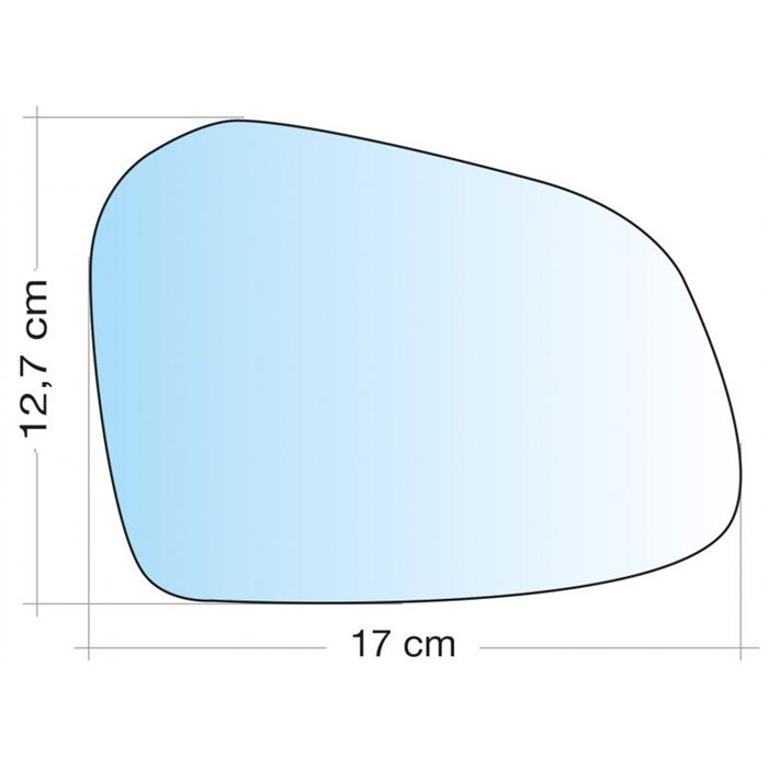 SPECCHIO C/PIASTRA DX CROM CURVO HYUNDAI I10 13˃20