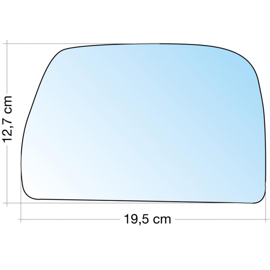 SPECCHIO C/PIASTRA DX CROM. CURVO TERM. IVECO DAILY 06˃