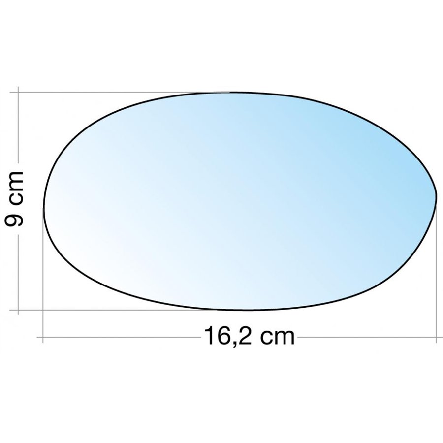 SPECCHIO C/PIASTRA DX CROM. ASF. TERM. LANCIA Y 95˃