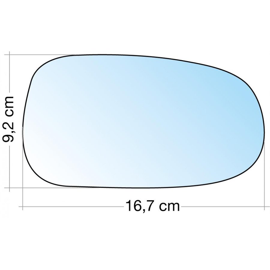 SPECCHIO C/PIASTRA DX AZZ. ASF. LANCIA LYBRA 99˃