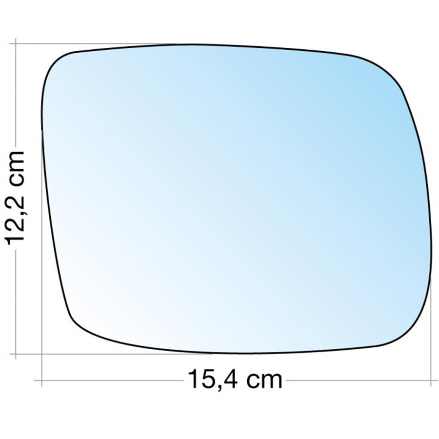 SPECCHIO C/PIASTRA DX CROM. CURVO MERCEDES CLASSE V ˃01