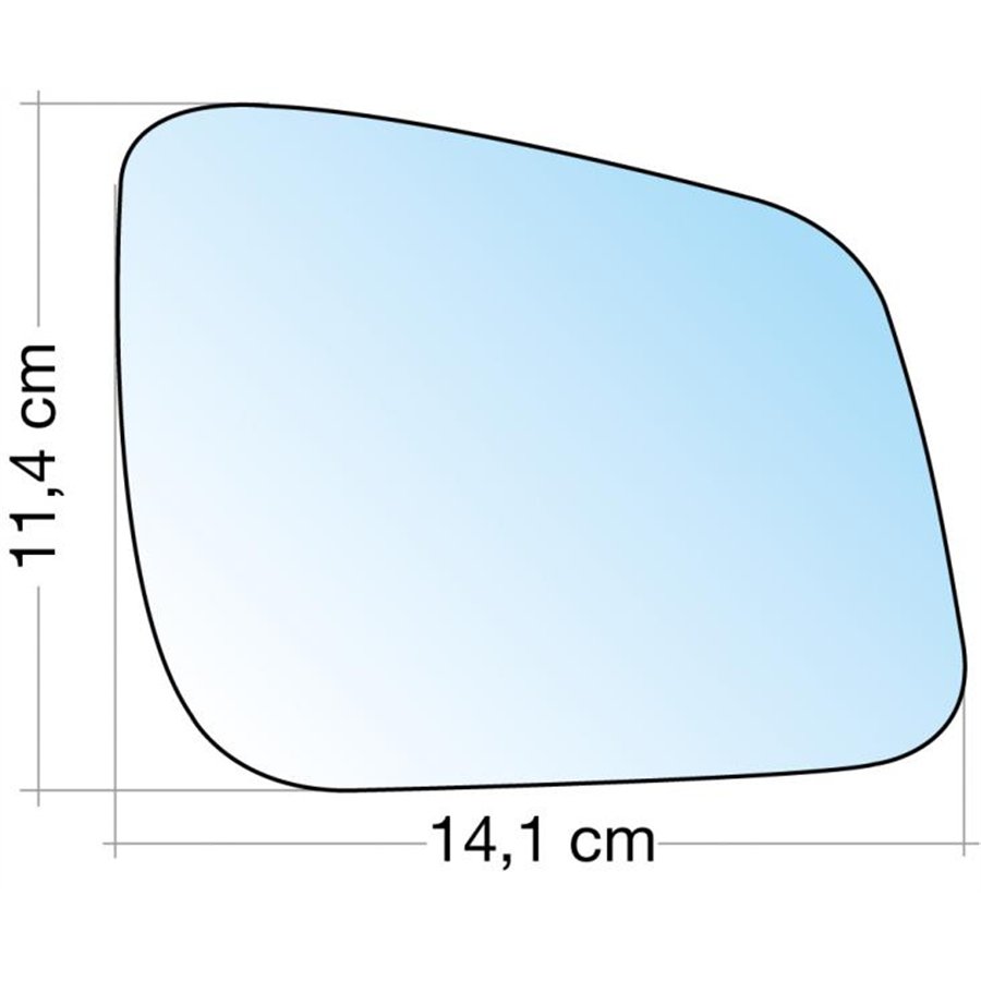 SPECCHIO C/PIASTRA DX CROM. ASF. MERCEDES CLASSE A 09˃12, B  09˃