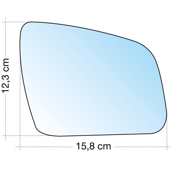 SPECCHIO C/PIASTRA DX CROM. ASF. MERCEDES CLASSE C 07˃14