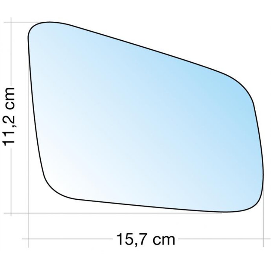 SPECCHIO C/PIASTRA DX CROM. ASF. MERCEDES CLASSE A 12˃, C COUPÉ 11˃, E 09˃, CLS 10˃, GLK 08˃