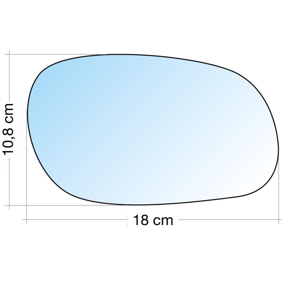 SPECCHIO C/PIASTRA DX CROM. ASF. MITSUBISHI CARISMA 97˃01