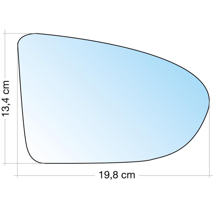 SPECCHIO C/PIASTRA DX CROM. ASF. TERM. NISSAN QASHQAI 07˃13-QASHQAI+2
