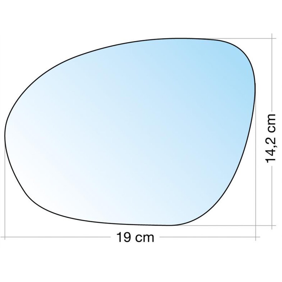 SPECCHIO C/PIASTRA SX CROM. ASF. TERM. NISSAN JUKE 10˃