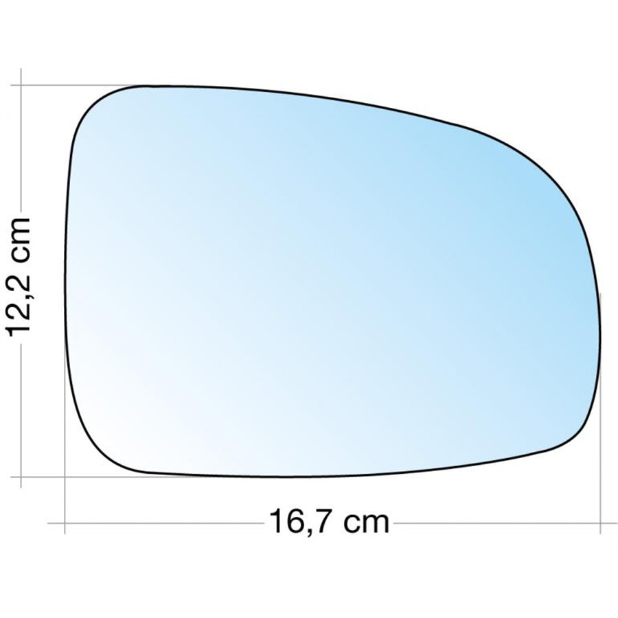 SPECCHIO C/PIASTRA DX CROM. ASF. NISSAN NOTE 06˃13
