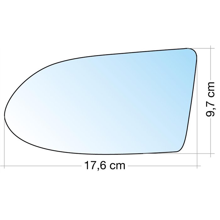 SPECCHIO C/PIASTRA SX CROM. ASF. TERM. OPEL ZAFIRA ˃05