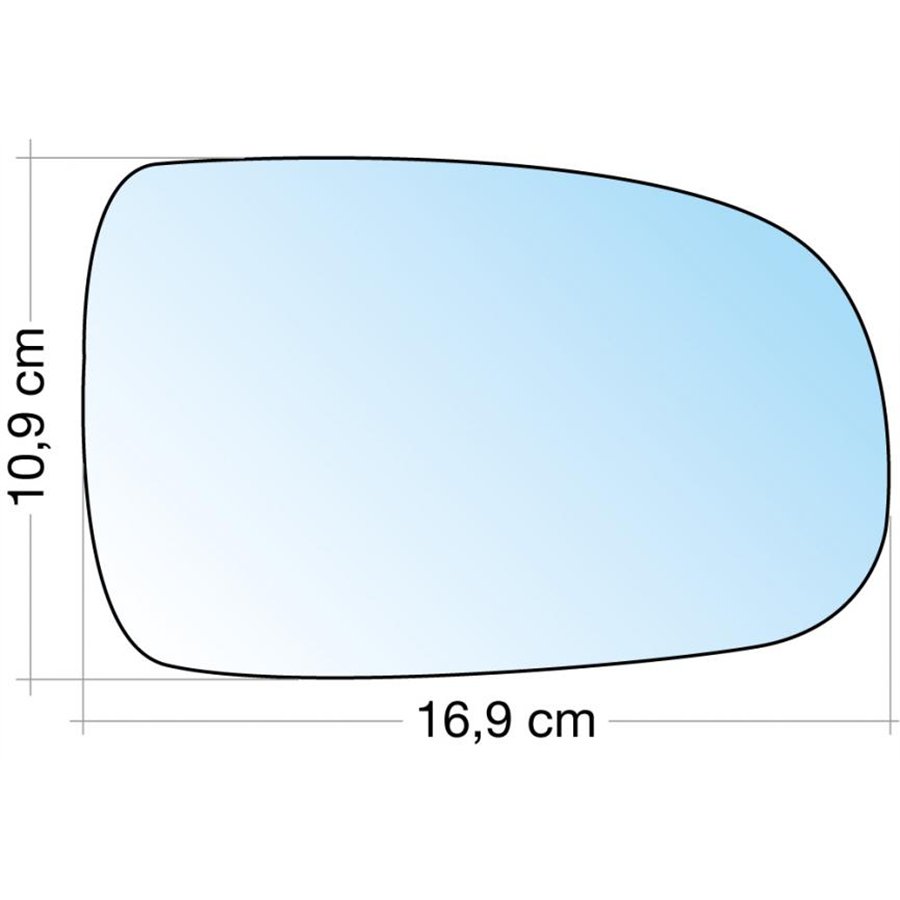 SPECCHIO C/PIASTRA DX CROM. ASF. OPEL CORSA C 01˃06, TIGRA 05˃