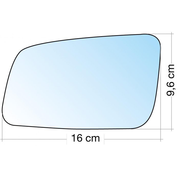 SPECCHIO C/PIASTRA SX CROM. ASF. OPEL ASTRA G 98˃03