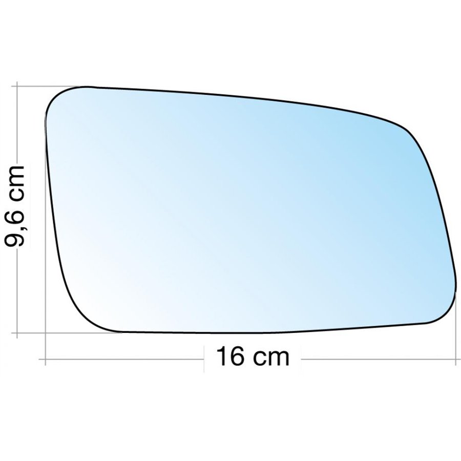 SPECCHIO C/PIASTRA DX CROM. ASF. OPEL ASTRA G 98˃03