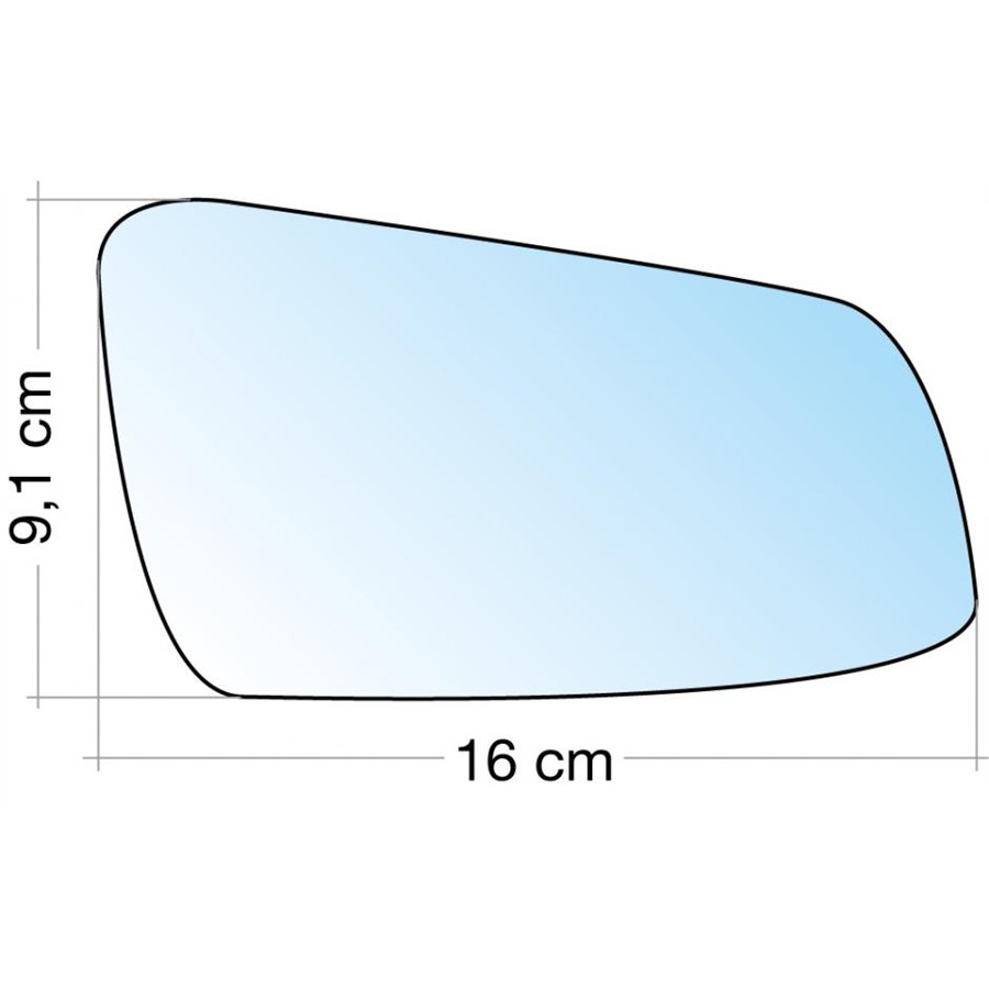 SPECCHIO C/PIASTRA DX CROM. ASF. TERM. OPEL ZAFIRA 05˃10