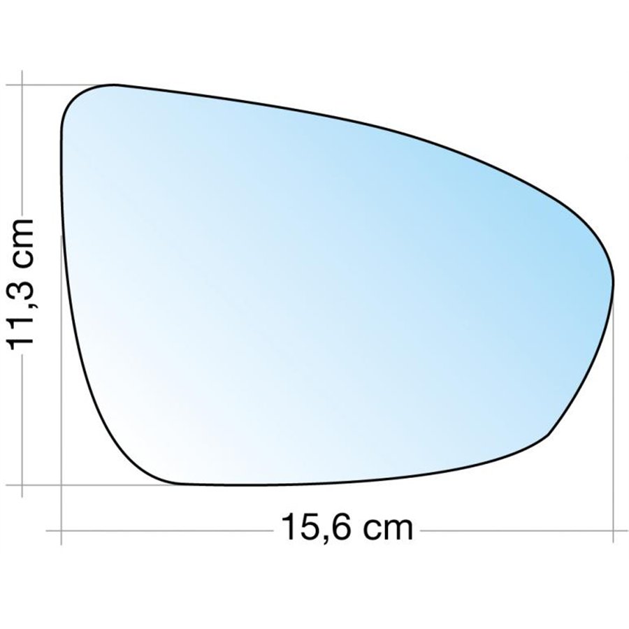 SPECCHIO C/PIASTRA DX CROM. ASF. OPEL MERIVA 10˃