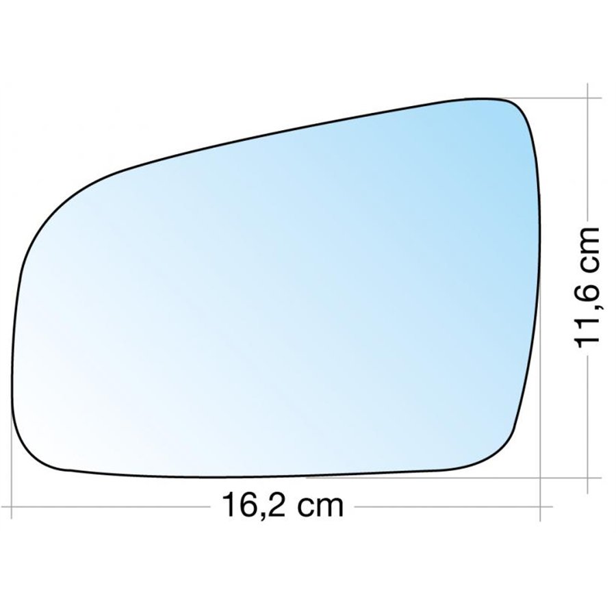 SPECCHIO C/PIASTRA SX CROM. ASF. TERM. OPEL ZAFIRA 10˃ (NO TOURER)