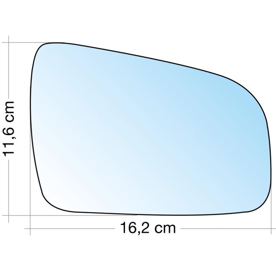 SPECCHIO C/PIASTRA DX CROM. ASF. TERM. OPEL ZAFIRA 10˃ (NO TOURER)