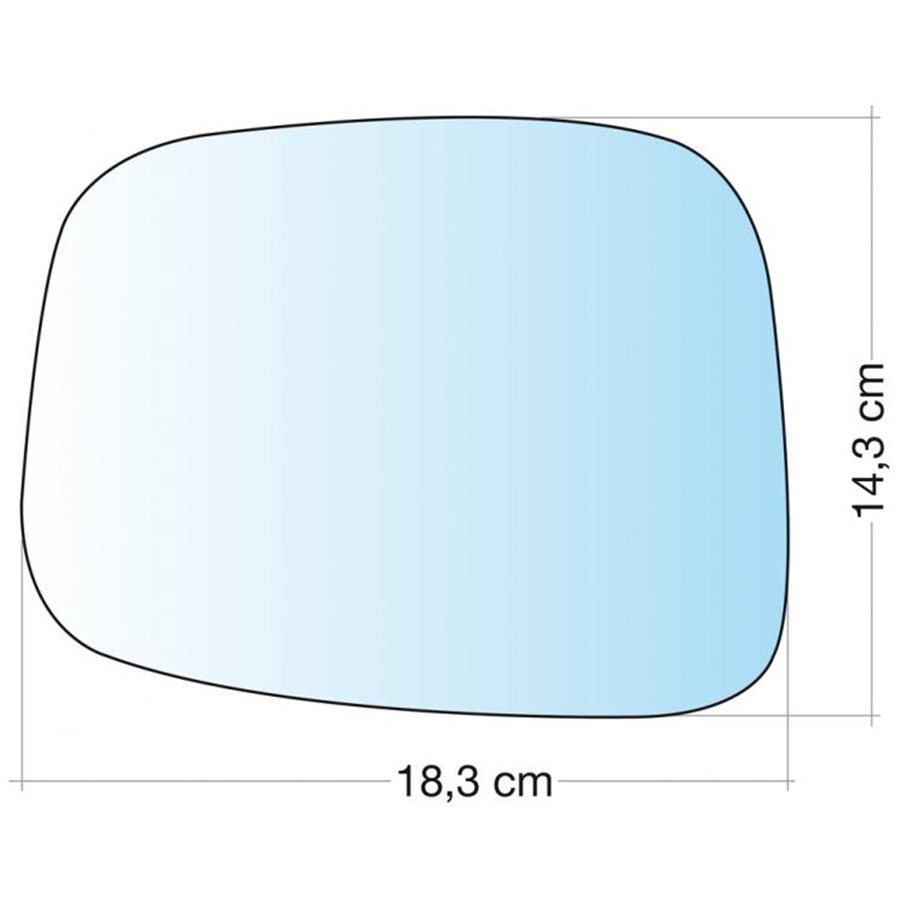 SPECCHIO C/PIAS. SX CROM CURVO OPEL FRONTERA B 98˃