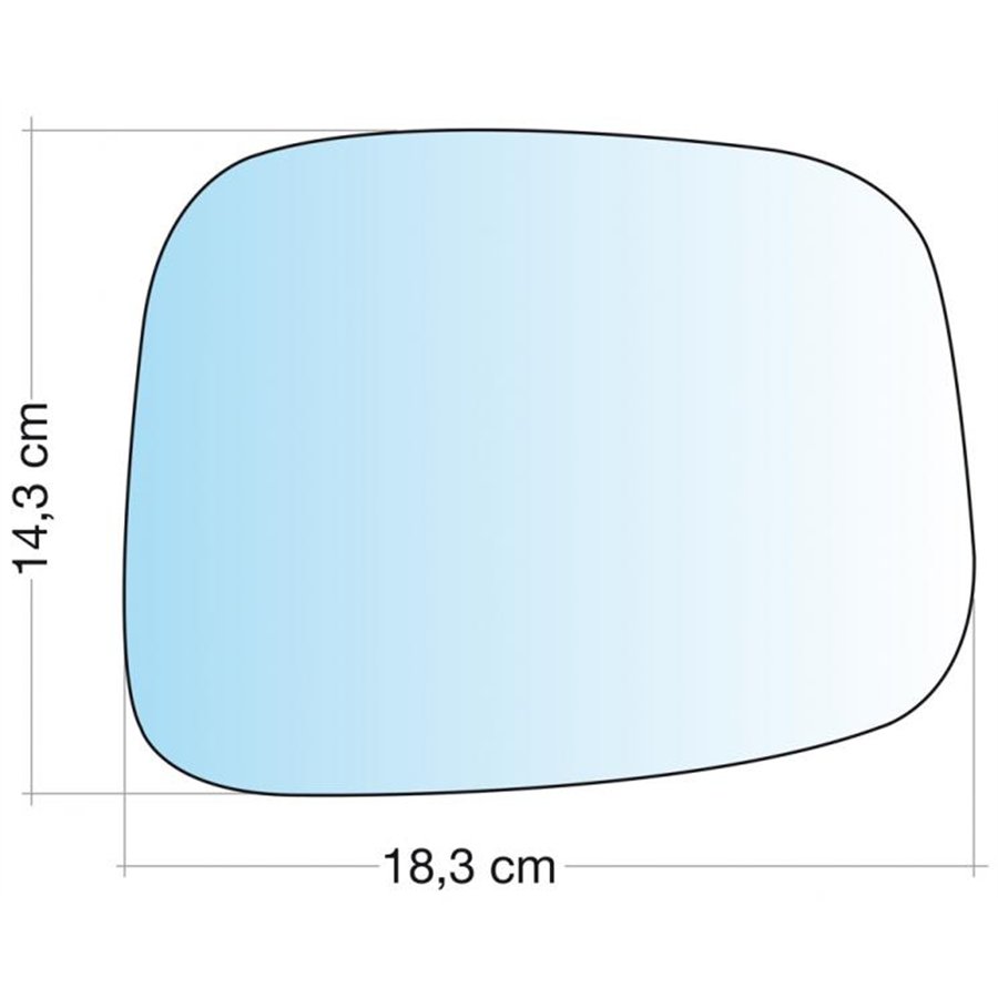 SPECCHIO C/PIASTRA DX CROM ASF OPEL FRONTERA B 98˃