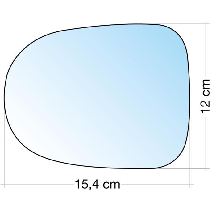 SPECCHIO C/PIASTRA SX-DX CROM. ASF. TERM. RENAULT CLIO III 09˃, MODUS 09˃, TWINGO 10˃