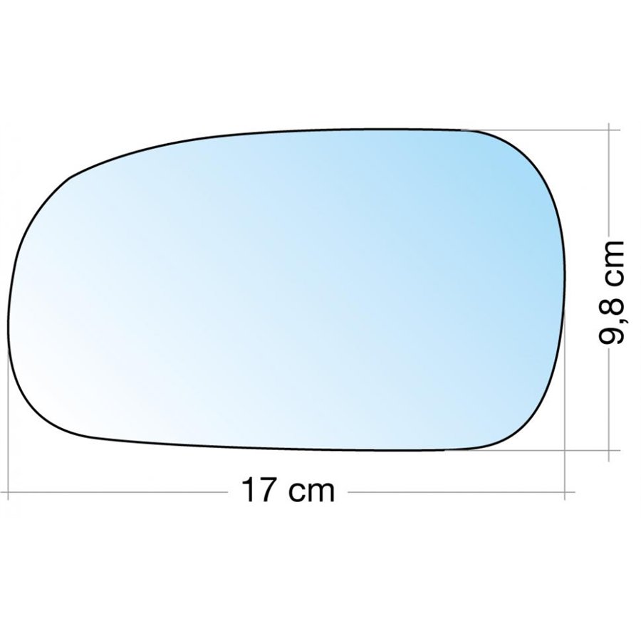 SPECCHIO C/PIASTRA SX CROM. ASF. ROVER SERIE 400 95˃00