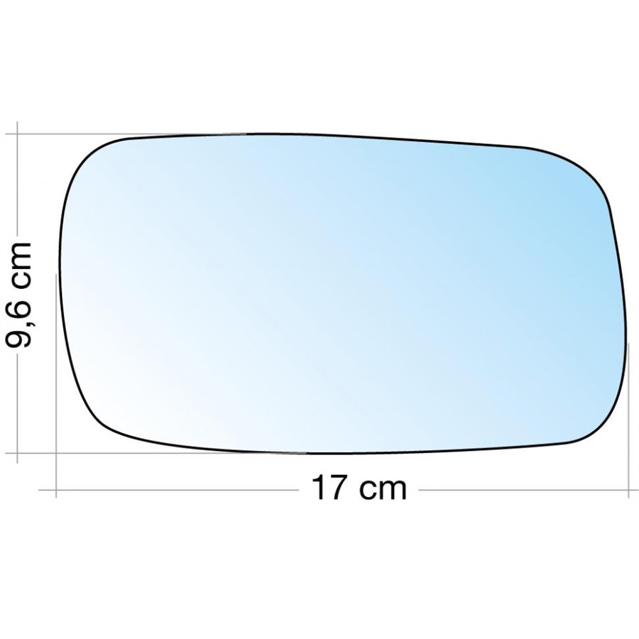 SPECCHIO C/PIASTRA DX CROM. ASF. SAAB 900 96˃02, 9.3/9.5  ˃02
