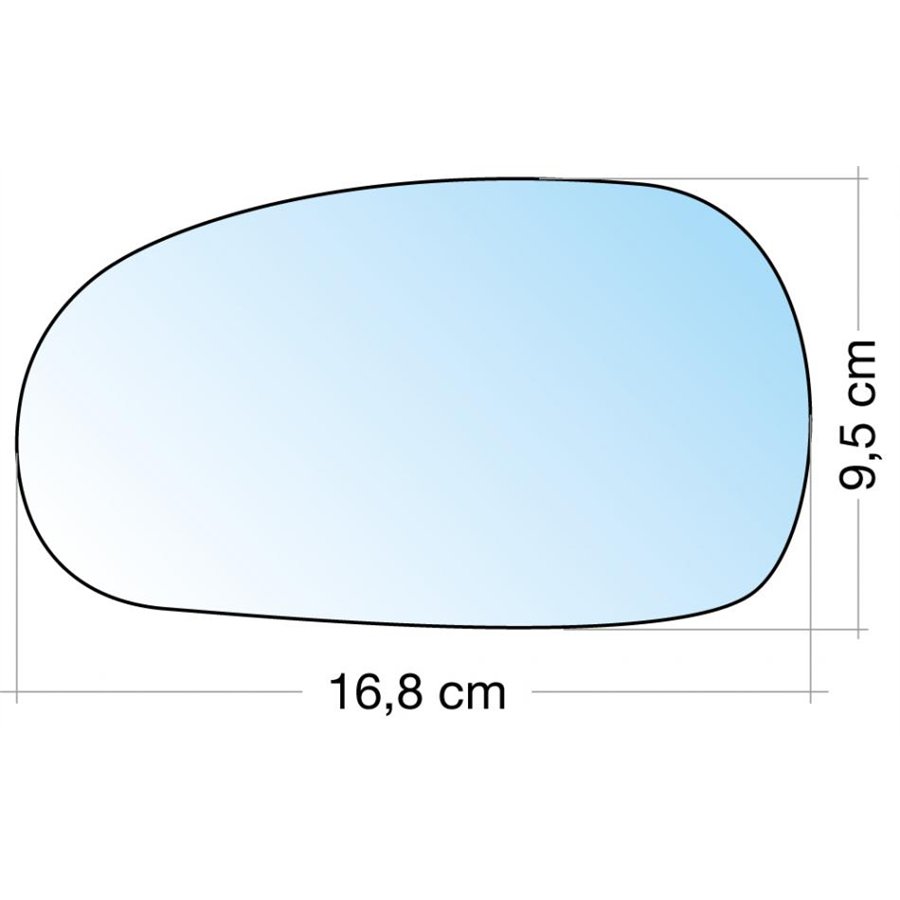 SPECCHIO C/PIASTRA SX CROM. CURVO TERM. SEAT LEON 05˃