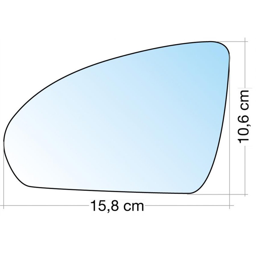 SPECCHIO C/PIASTRA SX CROM. ASF. SMART Fortwo 07˃