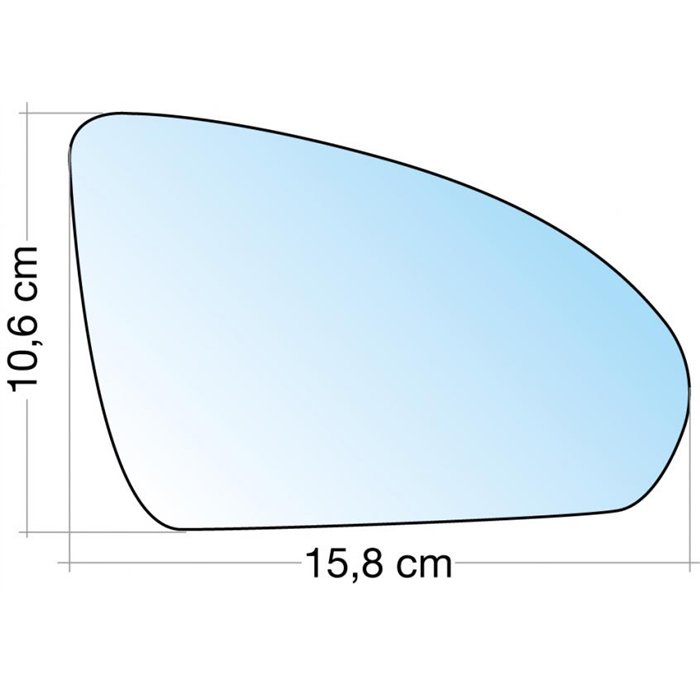 SPECCHIO C/PIASTRA DX CROM. ASF. SMART Fortwo 07˃