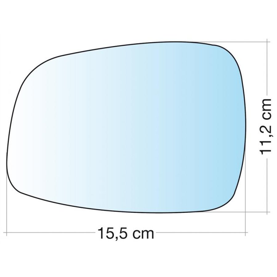 SPECCHIO C/PIAS. SX CROM CURVO SUZUKI SWIFT 07˃10