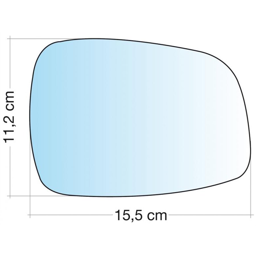 SPECCHIO C/PIAS. DX CROM CURVO TERM SWIFT 07˃10