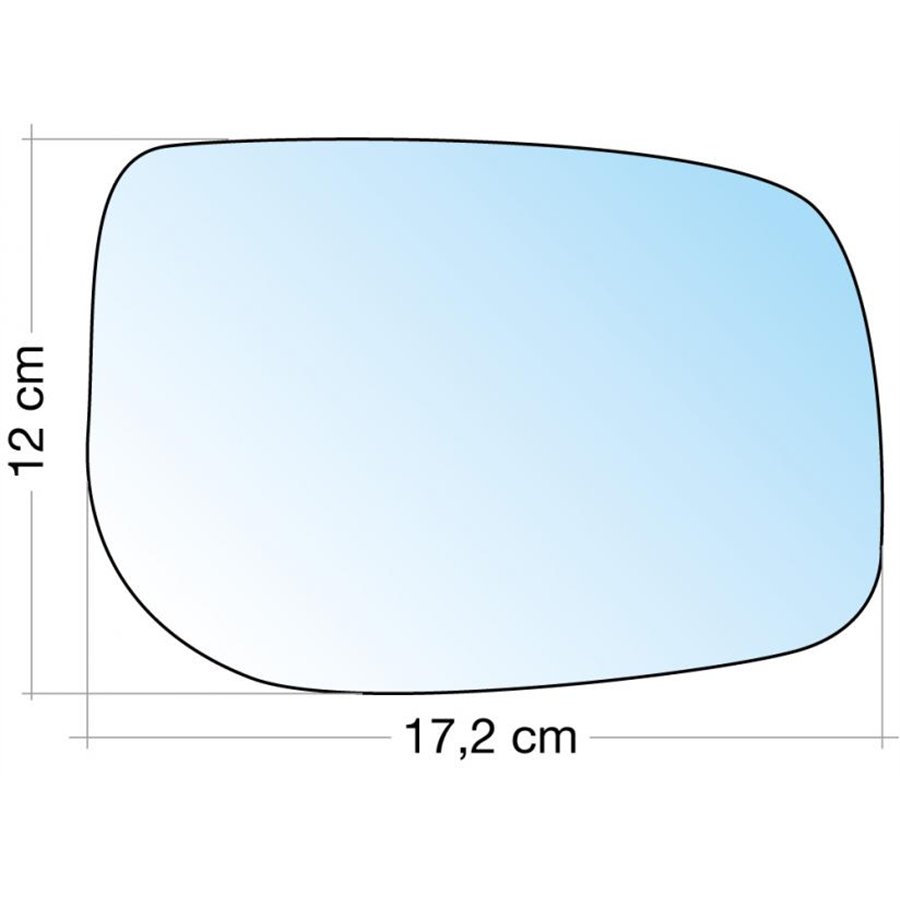 SPECCHIO C/PIASTRA DX CROM. ASF. TERM. TOYOTA YARIS 06˃09 JAPAN 