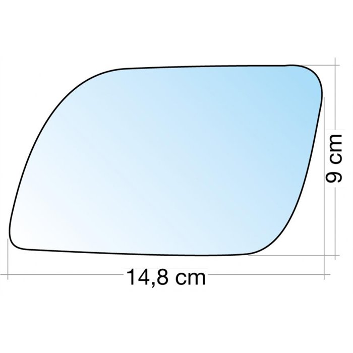 SPECCHIO C/PIASTRA SX CROM. ASF. VW POLO 02˃05