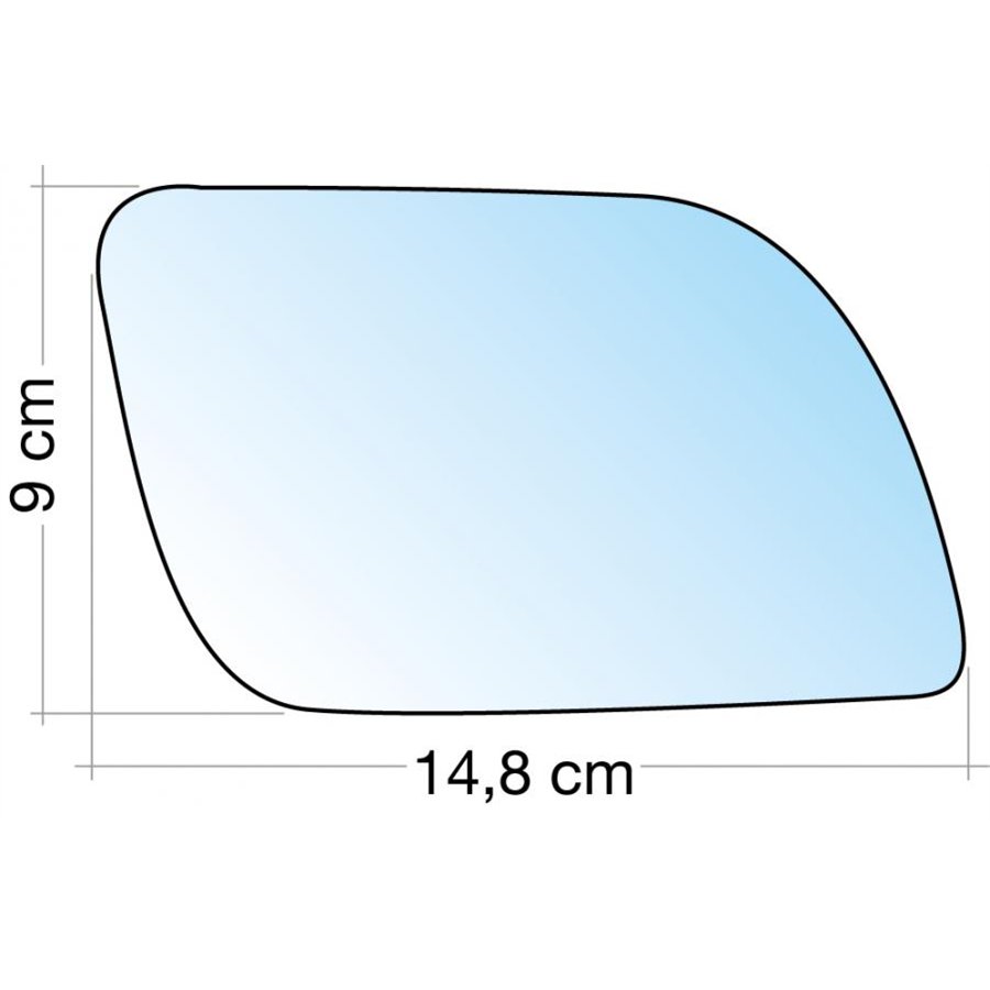 SPECCHIO C/PIASTRA DX CROM. ASF. VW POLO 02˃05