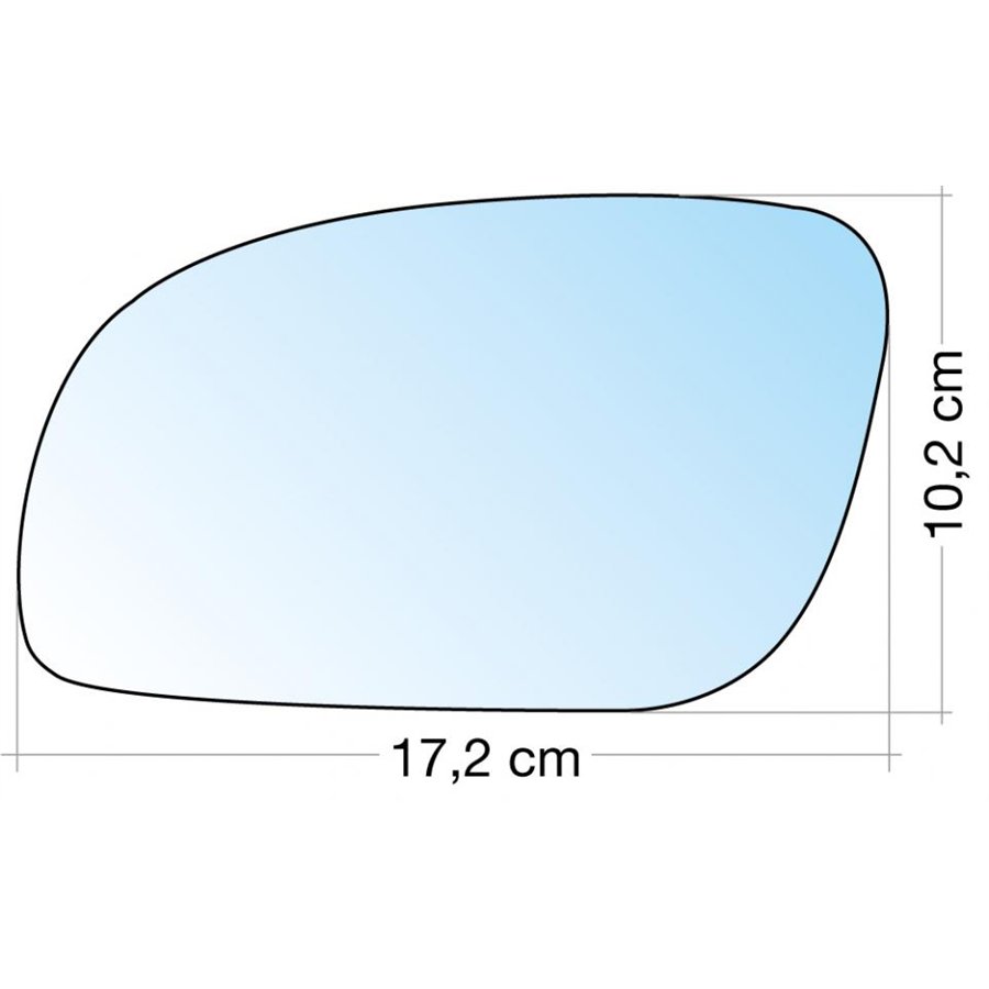 SPECCHIO C/PIASTRA SX CROM. ASF. TERM. VW TOURAN 03˃09
