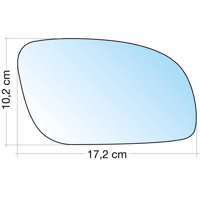 SPECCHIO C/PIASTRA DX CROM. CURVO VW TOURAN 03˃09