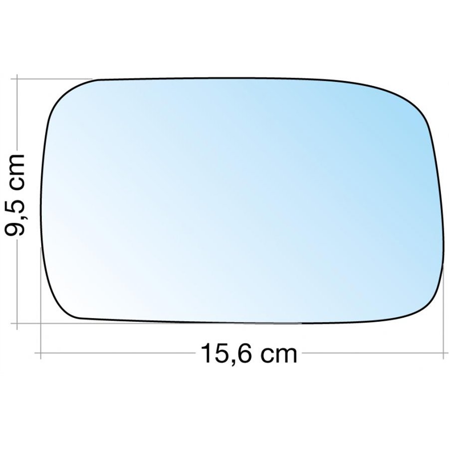 SPECCHIO C/PIASTRA DX CROM. ASF. VW POLO 95˃99