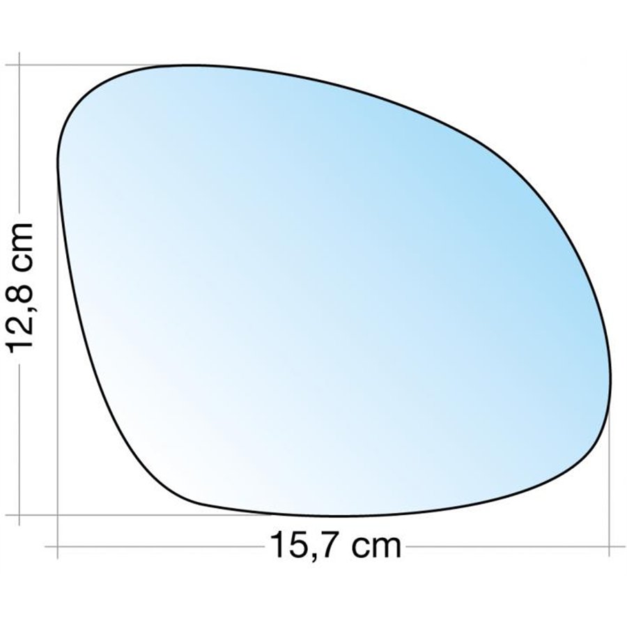SPECCHIO C/PIASTRA DX CROM. CURVO TERM. VW TIGUAN 07˃11