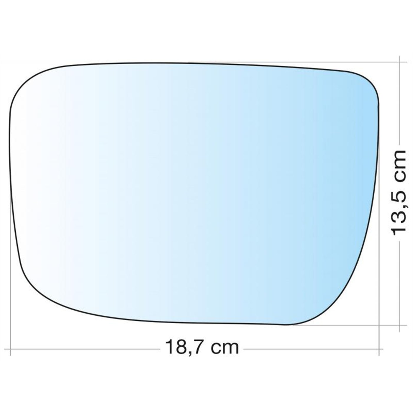 SPECCHIO C/PIASTRA SX CROM ASF VOLVO XC60  08˃17